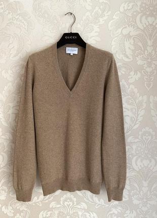 Eric bompard итальялия бежевый кашемировый свитер джемпер