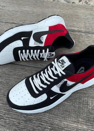 Мужские кожаные кроссовки nike men мужественные кожаные кроссовки нубук натуральный4 фото