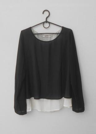 Вільна блузка блуза з довгим рукавом piazza italia