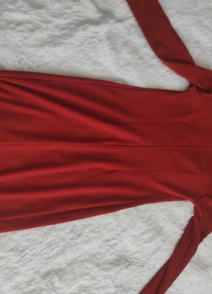 Трикотажне плаття теракотового кольору терракотовое трикотажное платье3 фото