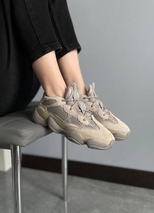 Унисекс кроссовки yeezy boost 500 grey топ качества 🔝🔥