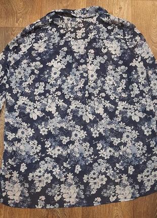 Шифонова рубашка с довгим рукавом