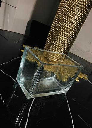 Ваза прямоугольная стекло