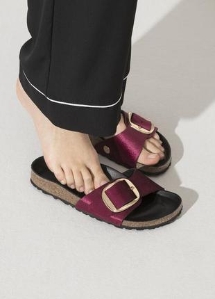 Birkenstock  madrid big buckle velvet