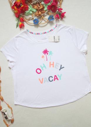 Суперовая футболка батал с надписью time to dream 💜🌺💜