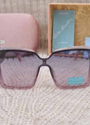 Фірмові сонцезахисні жіночі окуляри  rita bradley polarized rb725 в прозорій оправі7 фото