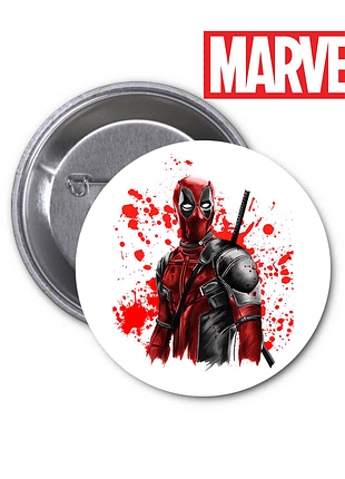 Значок marvel deadpool марвел дэдпул