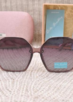 Фирменные солнцезащитные  очки  rita bradley polarized rb729 в прозрачной оправе5 фото
