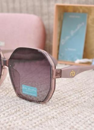 Фірмові сонцезахисні жіночі окуляри  rita bradley polarized rb729 в прозорій оправі2 фото