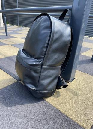 Рюкзак под кожу черный женский / мужской2 фото