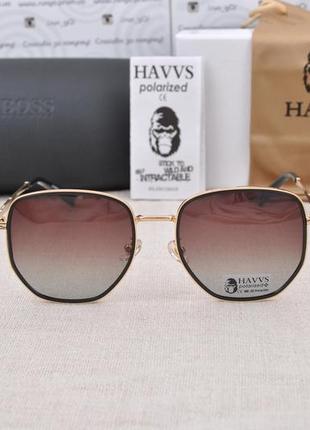 Фирменные солнцезащитные круглые очки  havvs polarized hv68041