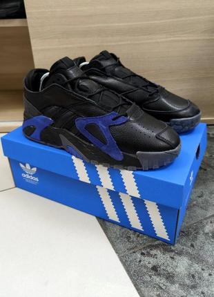 Чоловічі чорні шкіряні кросівки shoe adidas streetball 🆕 адідас стритбол