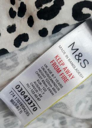 Ромпер m&amp;s англія сарафан комбез леопардовий принт на 6-7 років (116-122 см)3 фото