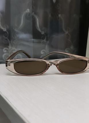 Солнцезащитные очки узкие в стиле rayban ysl gucci1 фото