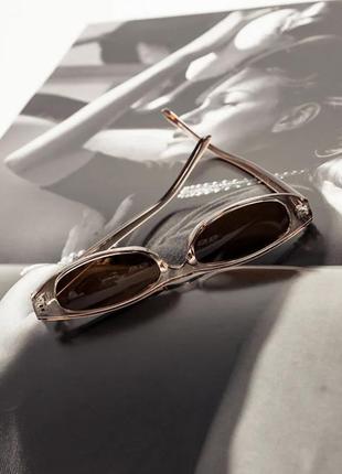 Солнцезащитные очки узкие в стиле rayban ysl gucci2 фото