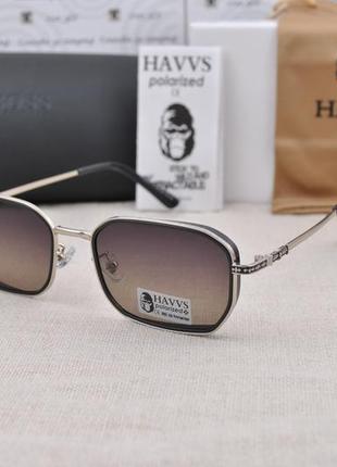 Фирменные солнцезащитные узкие очки  havvs polarized hv68040