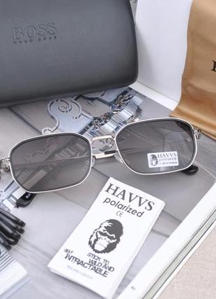 Фірмові сонцезахисні вузькі окуляри havvs polarized hv680403 фото