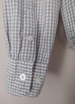 Рубашка в клетку h&m, рост 158 8