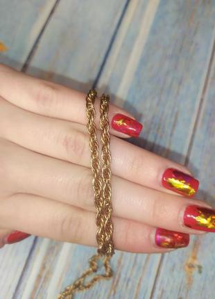 Цепочка цепь позолота позолочена цепочка