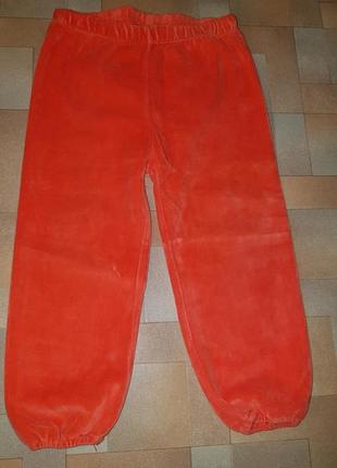 Фирменные велюровые штаны lc waikiki 24-36 мес. очень мягкие и яркие б/у5 фото