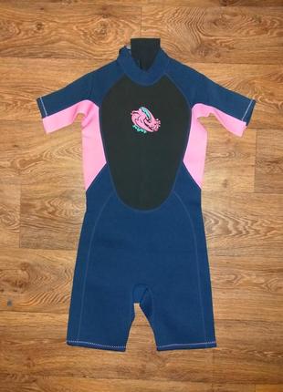 Гидрокостюм детский короткий гидрокостюм для дайвинга для девочки