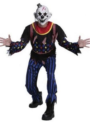 Клоун злой костюм карнавальный1 фото
