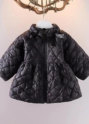 Утепленное пальто на весну для девочек