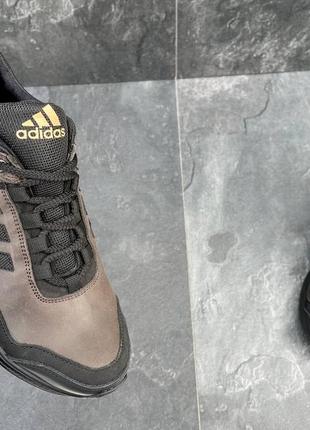 Мужские кожаные кроссовки adidas2 фото
