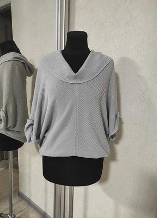 Hugo boss м'ятного кольору туніка оверсайз плетена в'язана блуза бохо етно