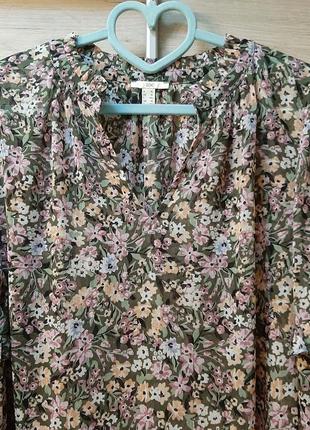 Ніжна літальна квіткова блуза edc2 фото