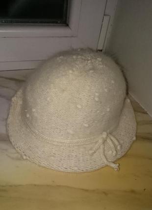 Шляпа шляпка женская тёплая пуховая 546 фото