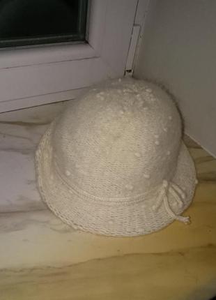 Шляпа шляпка женская тёплая пуховая 54