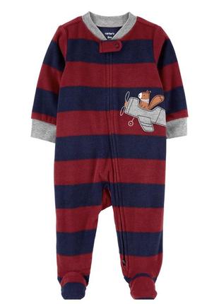 Флісовий чоловічок сліп піжама комбінезон ромпер картерс  carters 6м, 9м