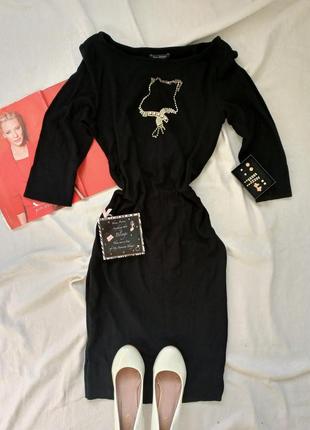 Черное платье-футляр от mark o'polo