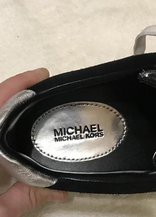 Кожаные кроссовки  фирменные оригинал кроссовки michael kors2 фото