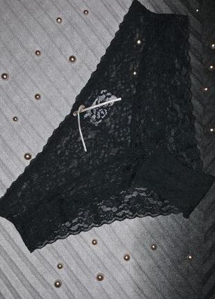 Кружевные трусики "бразилианы" изумрудные