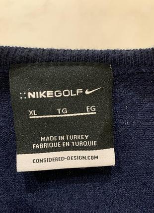Вовняний светр nike golf синій джемпер 3