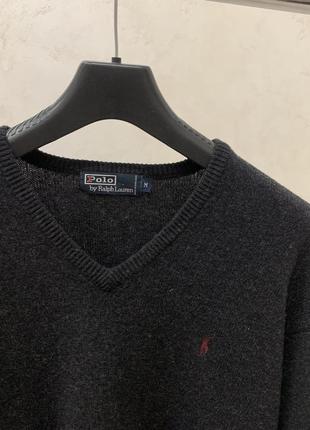 Джемпер polo ralph lauren свитер винтажный шерстяной свитшот серый мужской2 фото
