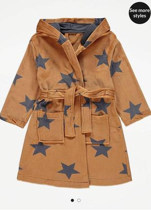 Халат теплый велюровый начесик домашняя одежда george