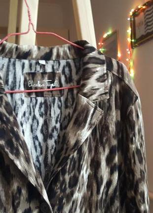 Женская кофта в леопардовый принт кардиган свитер пиджак жакет2 фото