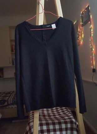 Новая женская черная шерстяная кофта свитер гольф гольфик свитер теплый1 фото