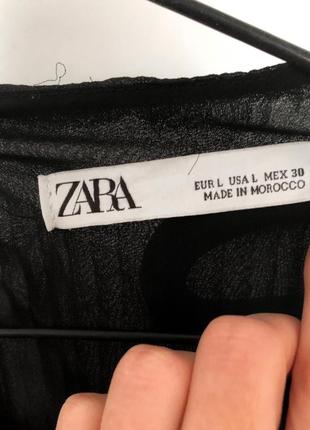 Невероятная гафрированная блузка с широкими рукавами zara5 фото