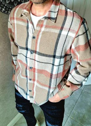 Рубашка мужская кашемир клетка 46-56 р-р