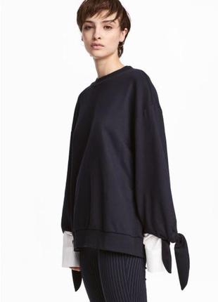 Світшот h&amp;m новий із сорочковими манжетами 2