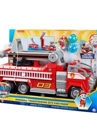 Ігровий набір paw patrol велика пожежна машина маршала делюкс (sm17730)