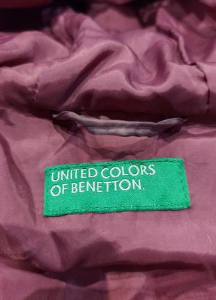 Зимняя куртка  benetton лилового цвета 1,5-2 года8 фото