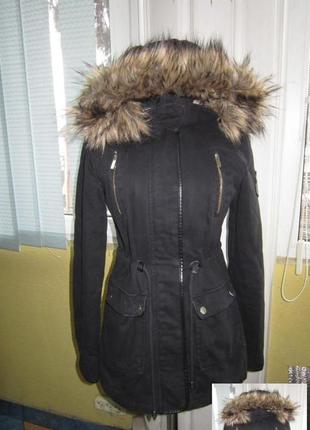 Утепленная женская куртка с капюшоном  pimkie. 46 р. лот 10641 фото