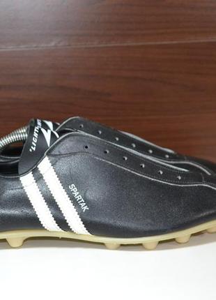 Adidas spartak 45-46р бутсы бампы шиповки копочки кожаные футбольные