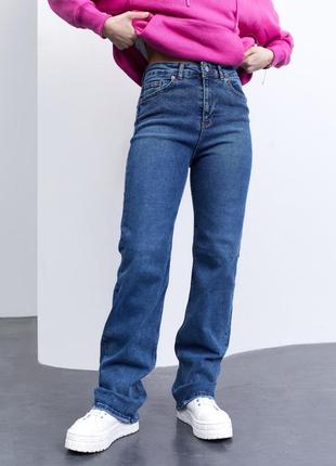 Стрейчевые джинсы-трубы2 фото