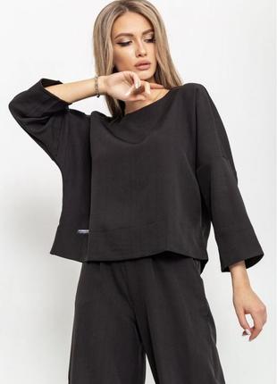 Костюм жіночий класичний однотонний,колір чорний